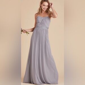 Birdy Grey Convertible Grace Bridesmaid Dress Silver/Gray Size Small